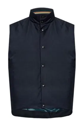 PAUL SMITH Abbigliamento,Smanicati Gilet in lana blu navy 