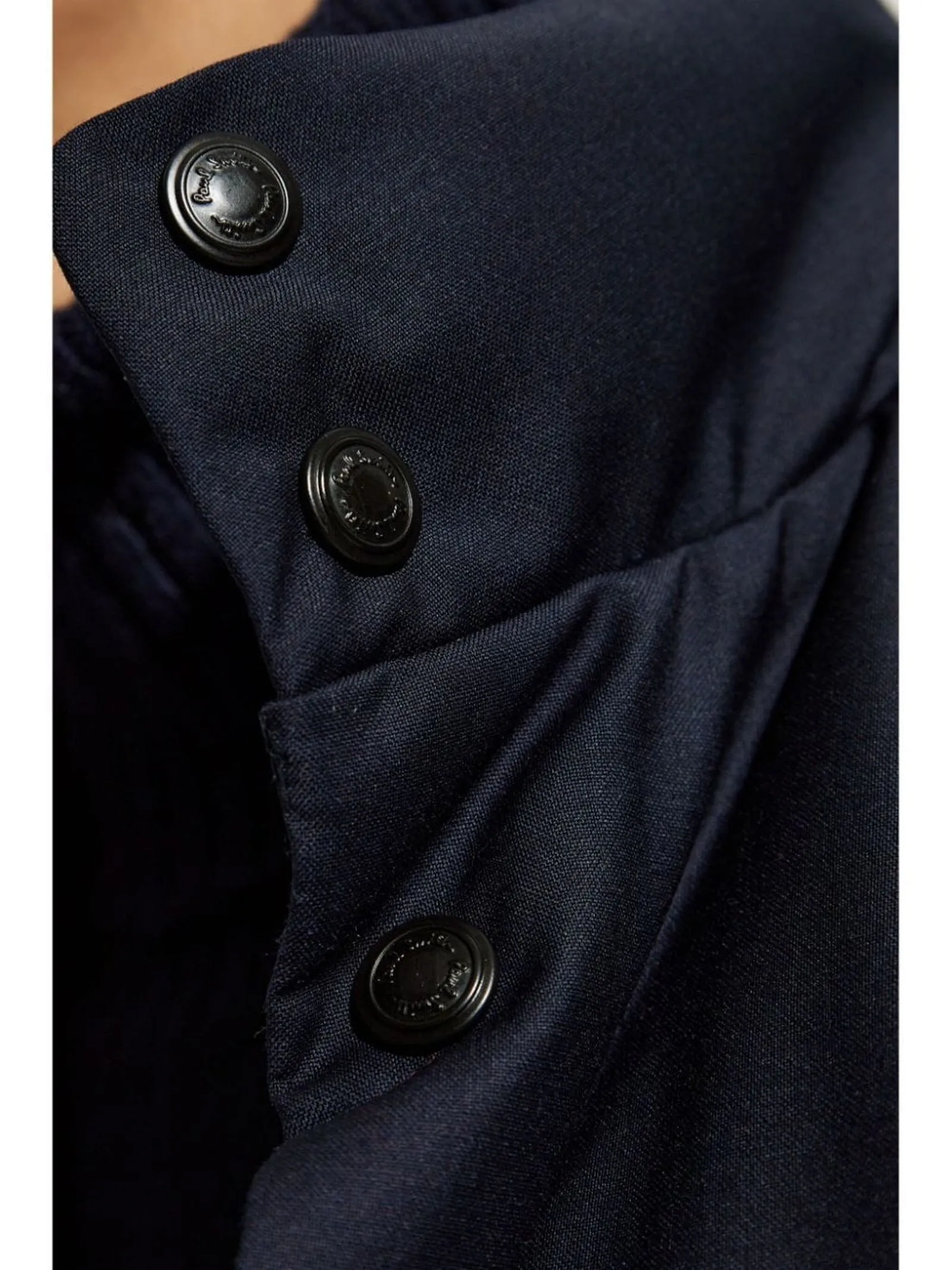 PAUL SMITH Abbigliamento,Smanicati Gilet in lana blu navy 