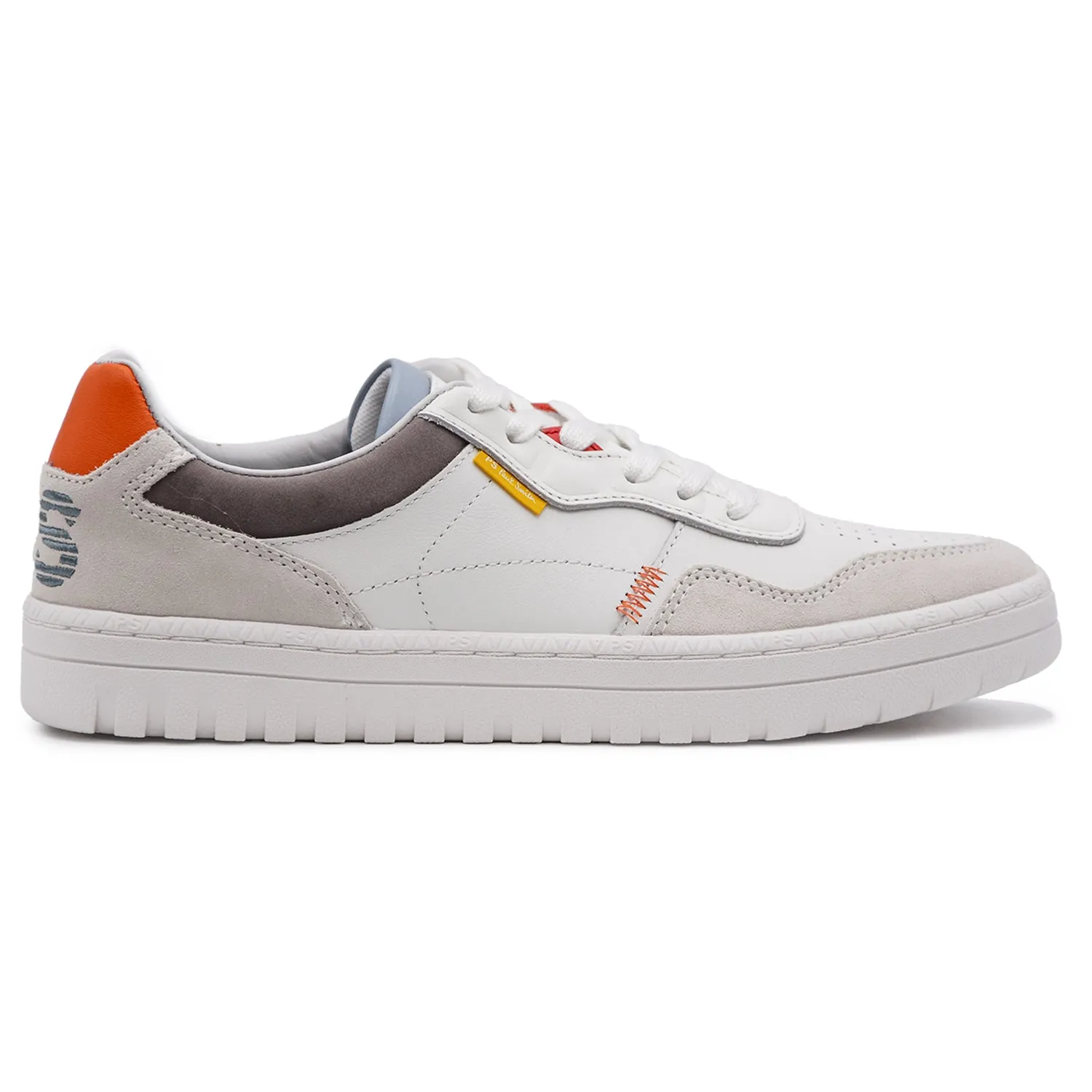 Paul Smith Sneakers Ellis Bianco Dal Grande Logo Sul Tallone Uomo