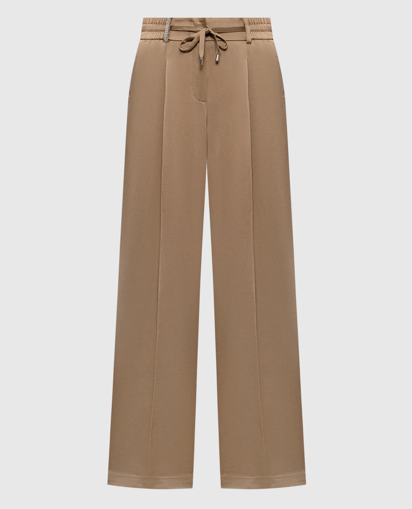 Peserico Pantaloni beige con catena monil E0447304270