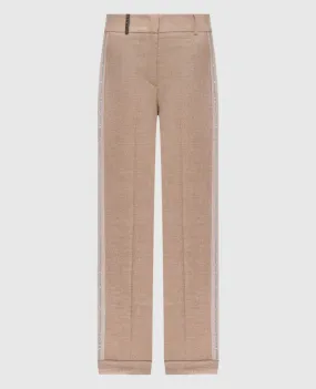 Peserico Pantaloni beige con righe P0479801948