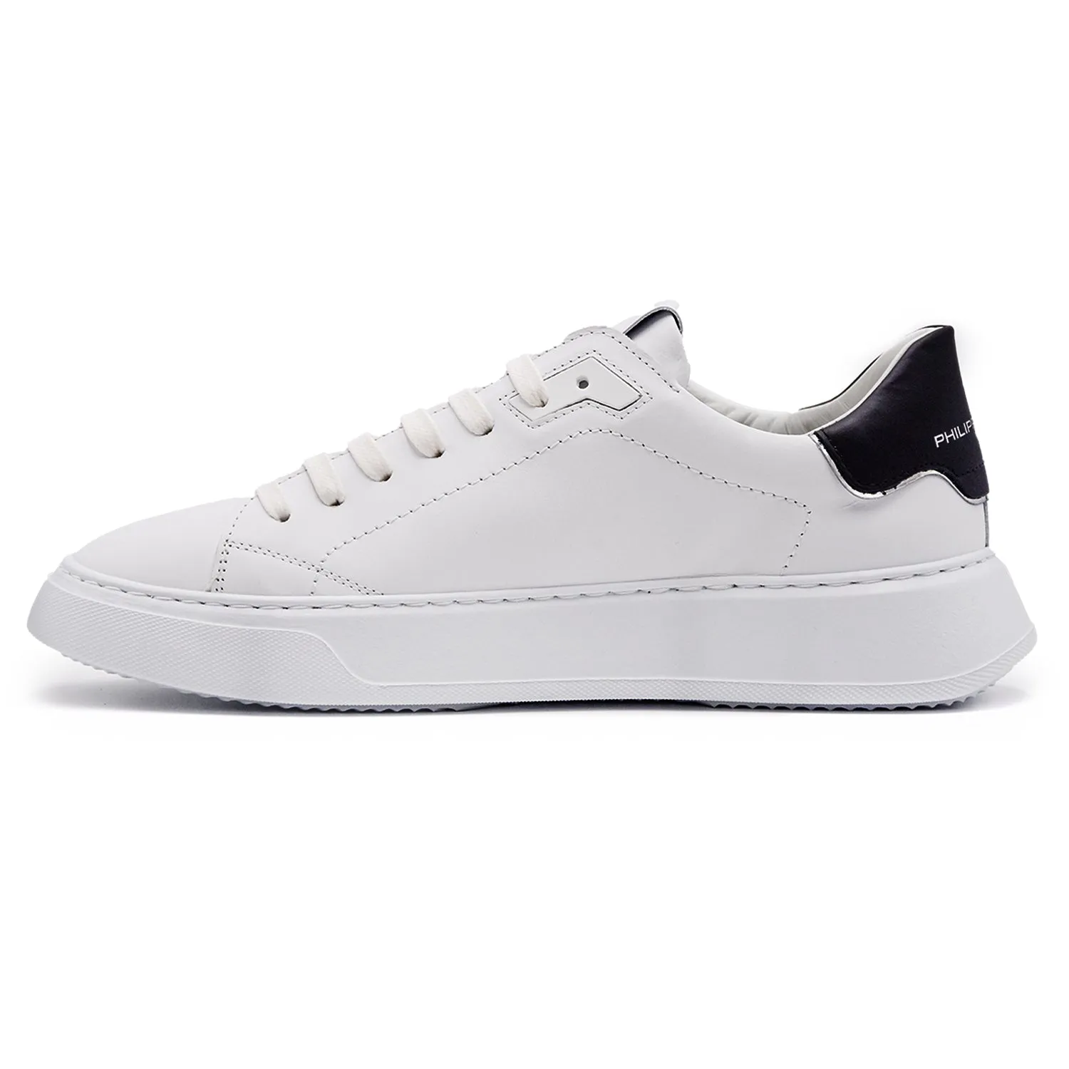 Philippe Model Sneakers Uomo Temple Vau Bianco Inserto Specchio