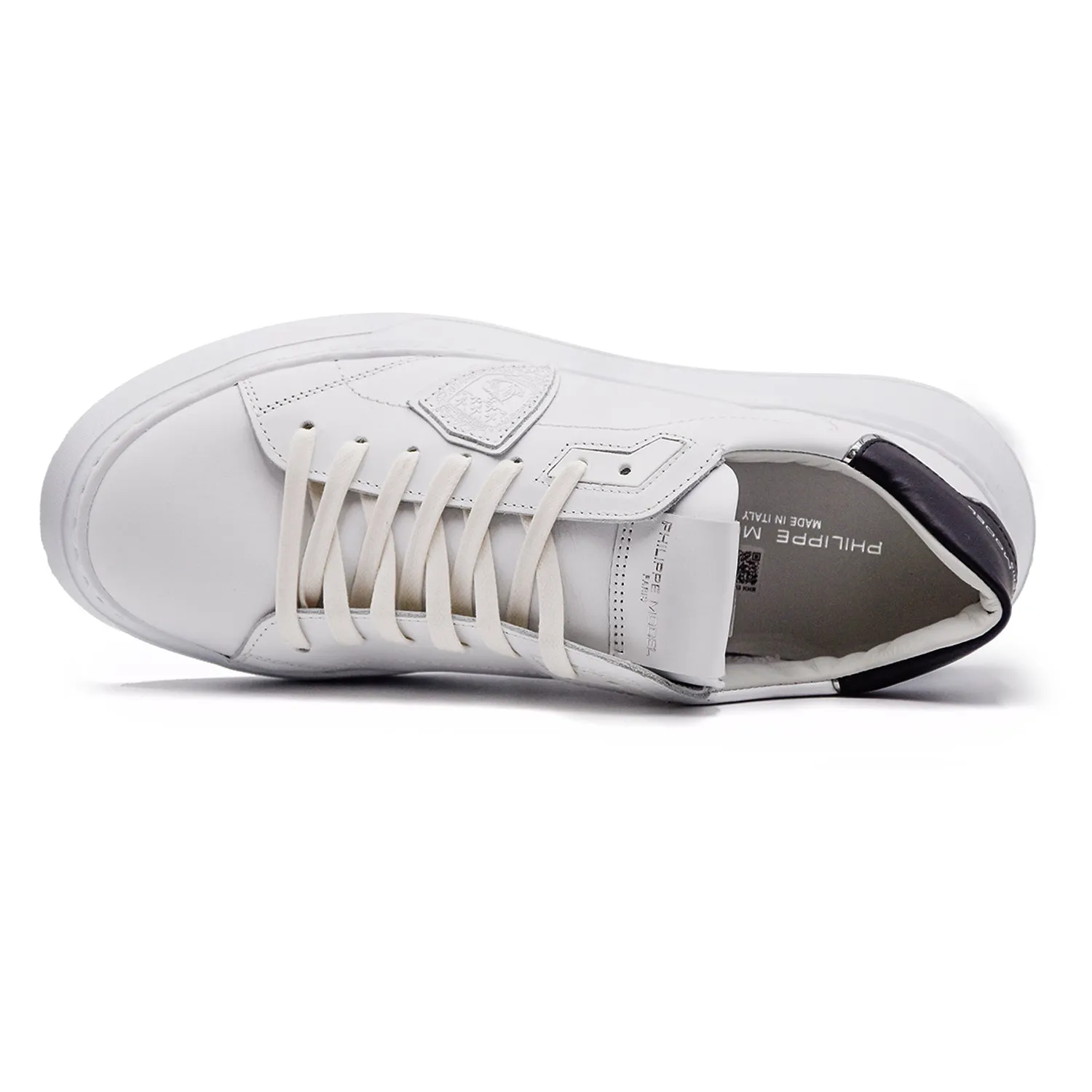 Philippe Model Sneakers Uomo Temple Vau Bianco Inserto Specchio