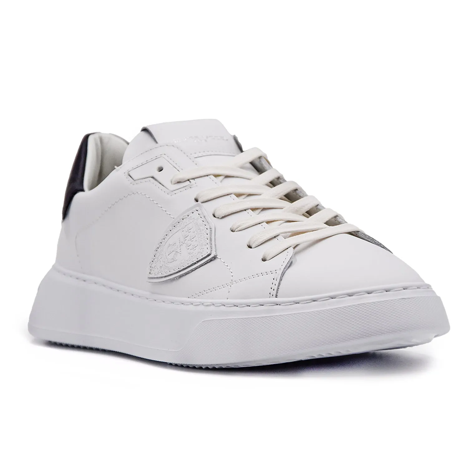 Philippe Model Sneakers Uomo Temple Vau Bianco Inserto Specchio