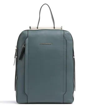  Piquadro Circle Zaino porta pc 14″ pelle di vacchetta grana blu-grigio  