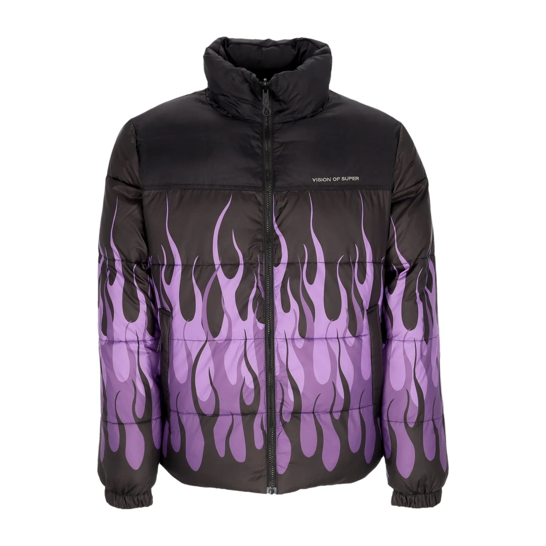 Piumino Uomo Puffy Jacket Black/purple