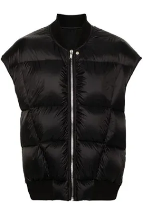 RICK OWENS Abbigliamento,Smanicati Gilet Luxor Flight nero 