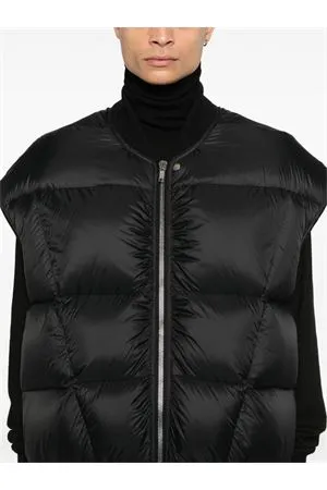 RICK OWENS Abbigliamento,Smanicati Gilet Luxor Flight nero 