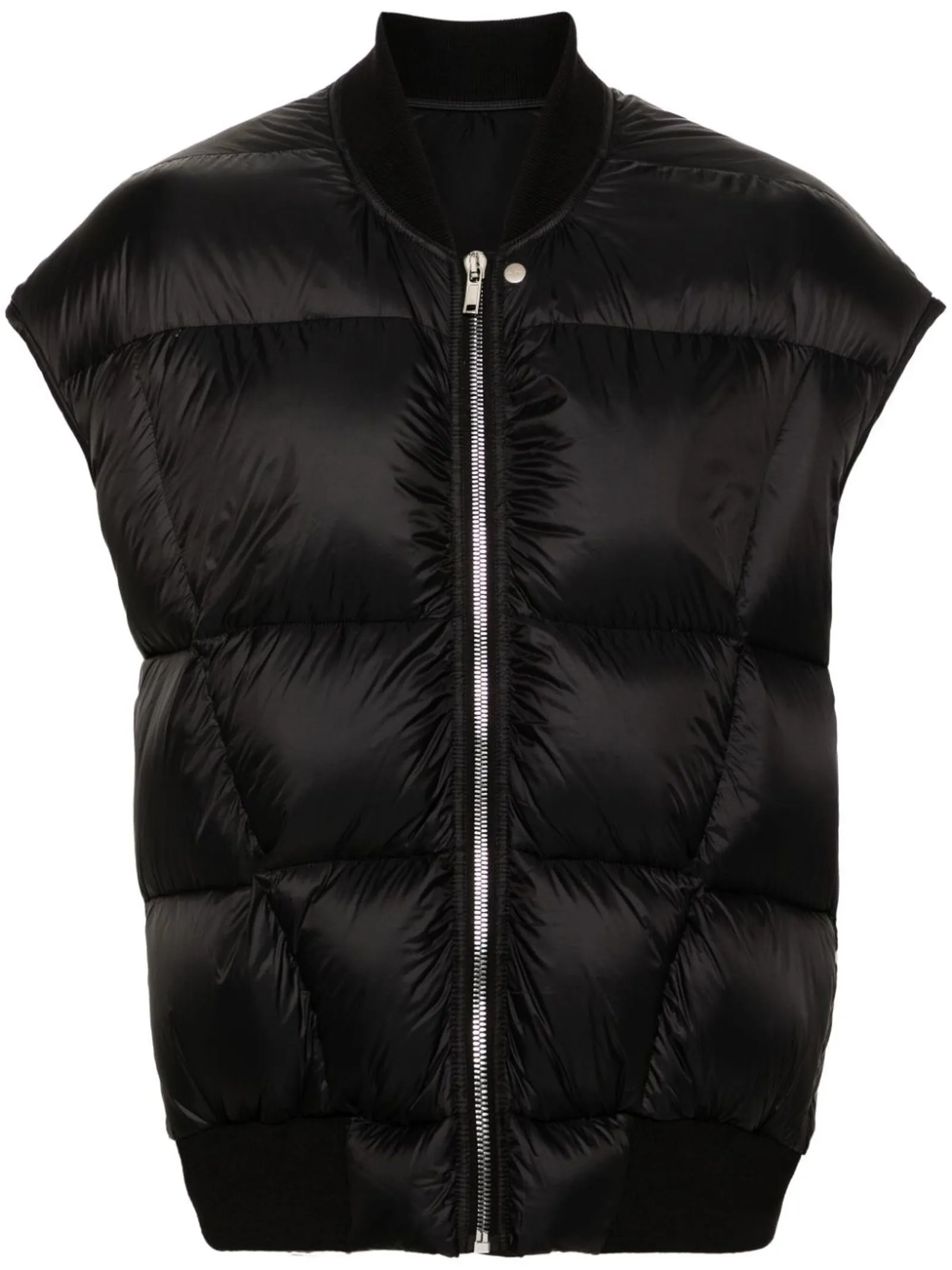 RICK OWENS Abbigliamento,Smanicati Gilet Luxor Flight nero 