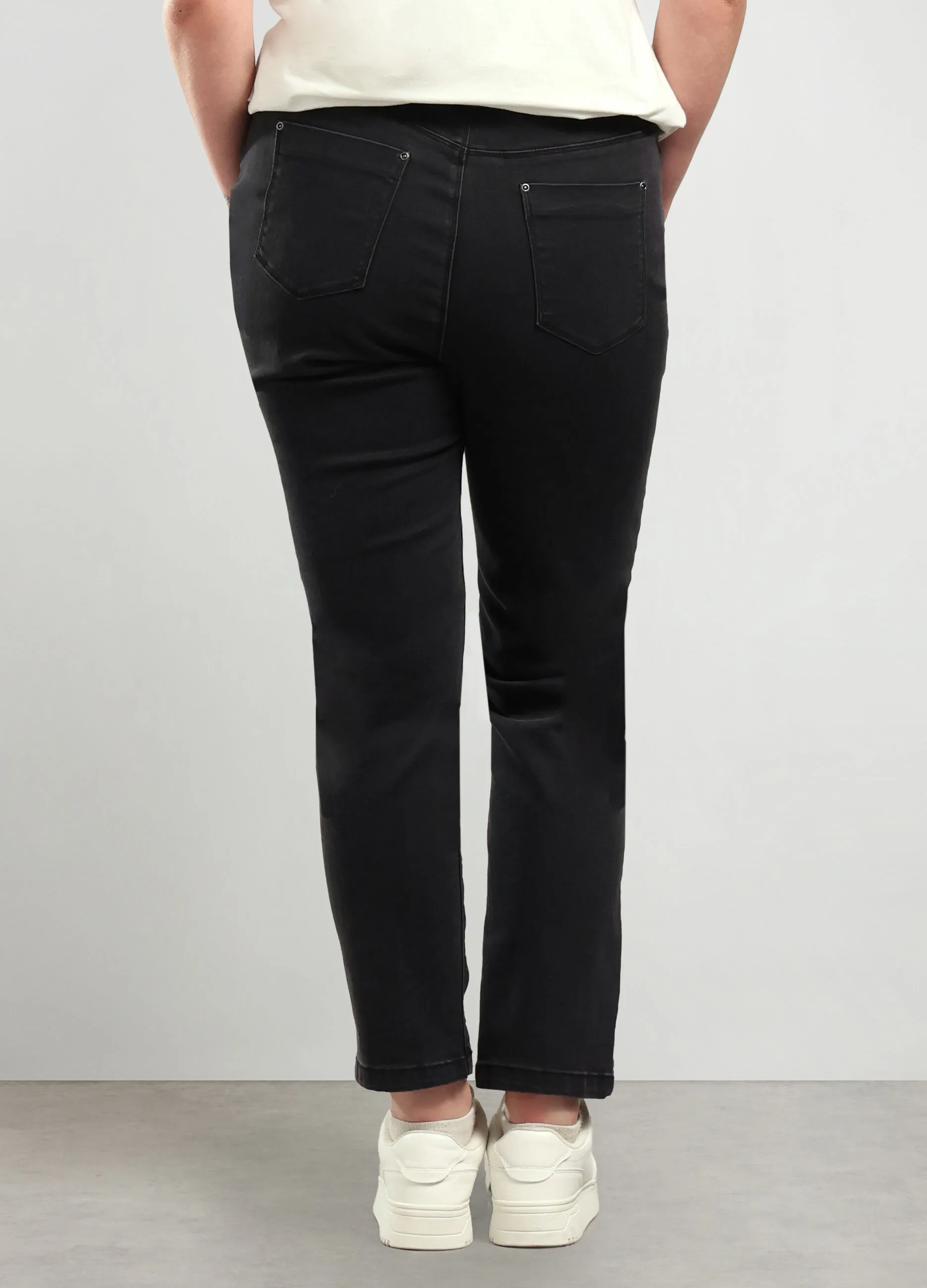 ROSA THEA  Pantaloni in denim di cotone stretch donna curvy