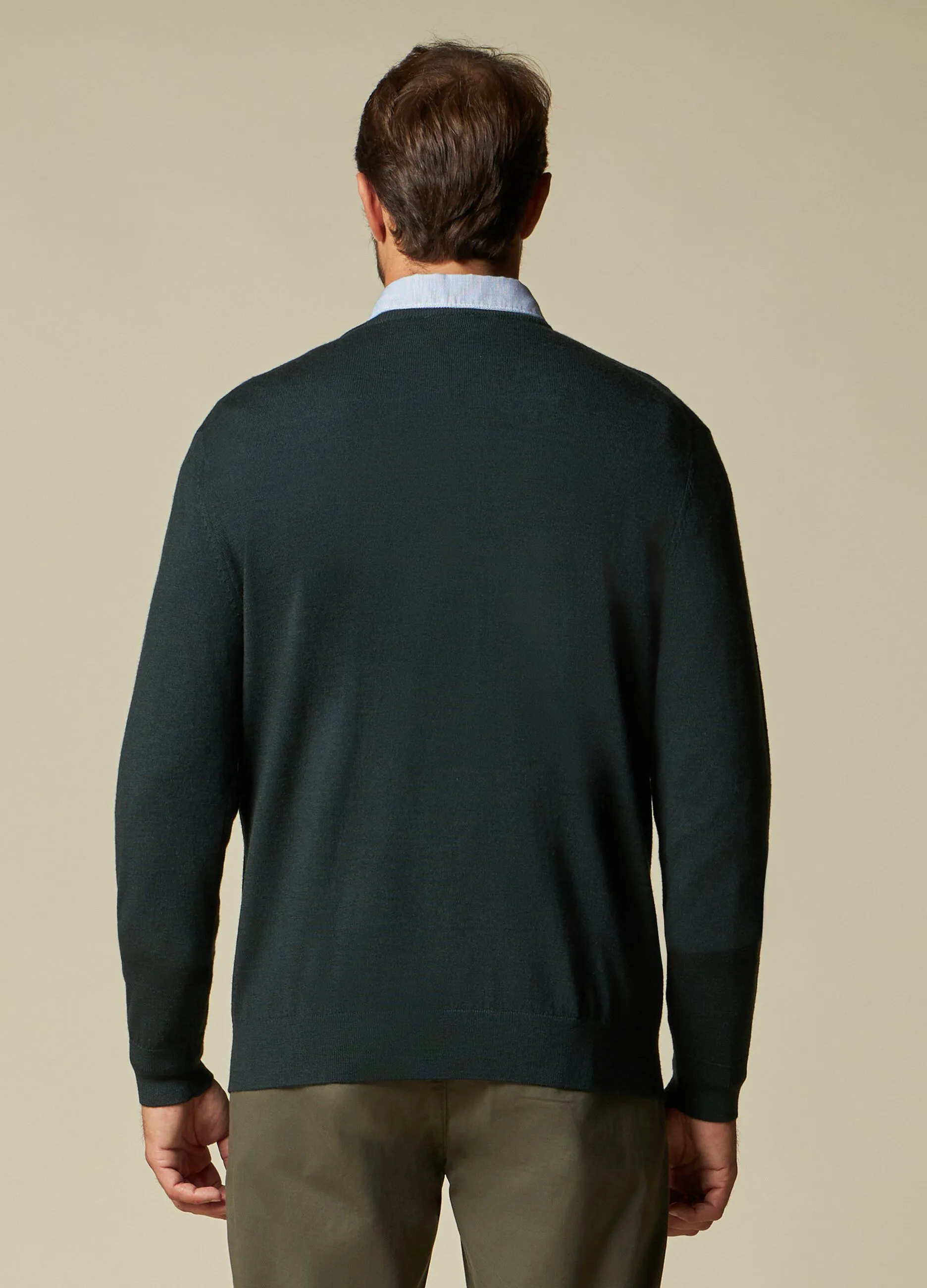 RUMFORD  Pullover rasato in pura lana merino Rumford uomo