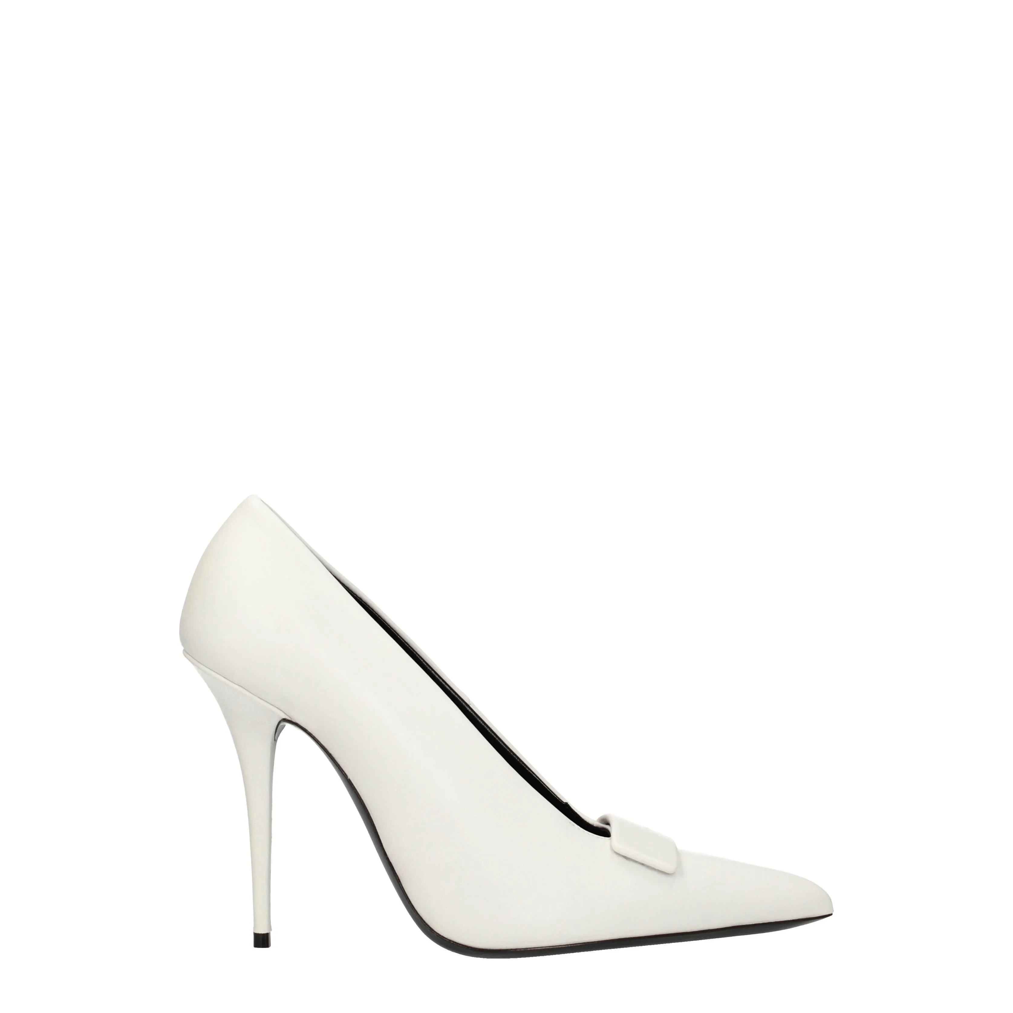 Saint Laurent Décolleté Kayla Donna Pelle Bianco