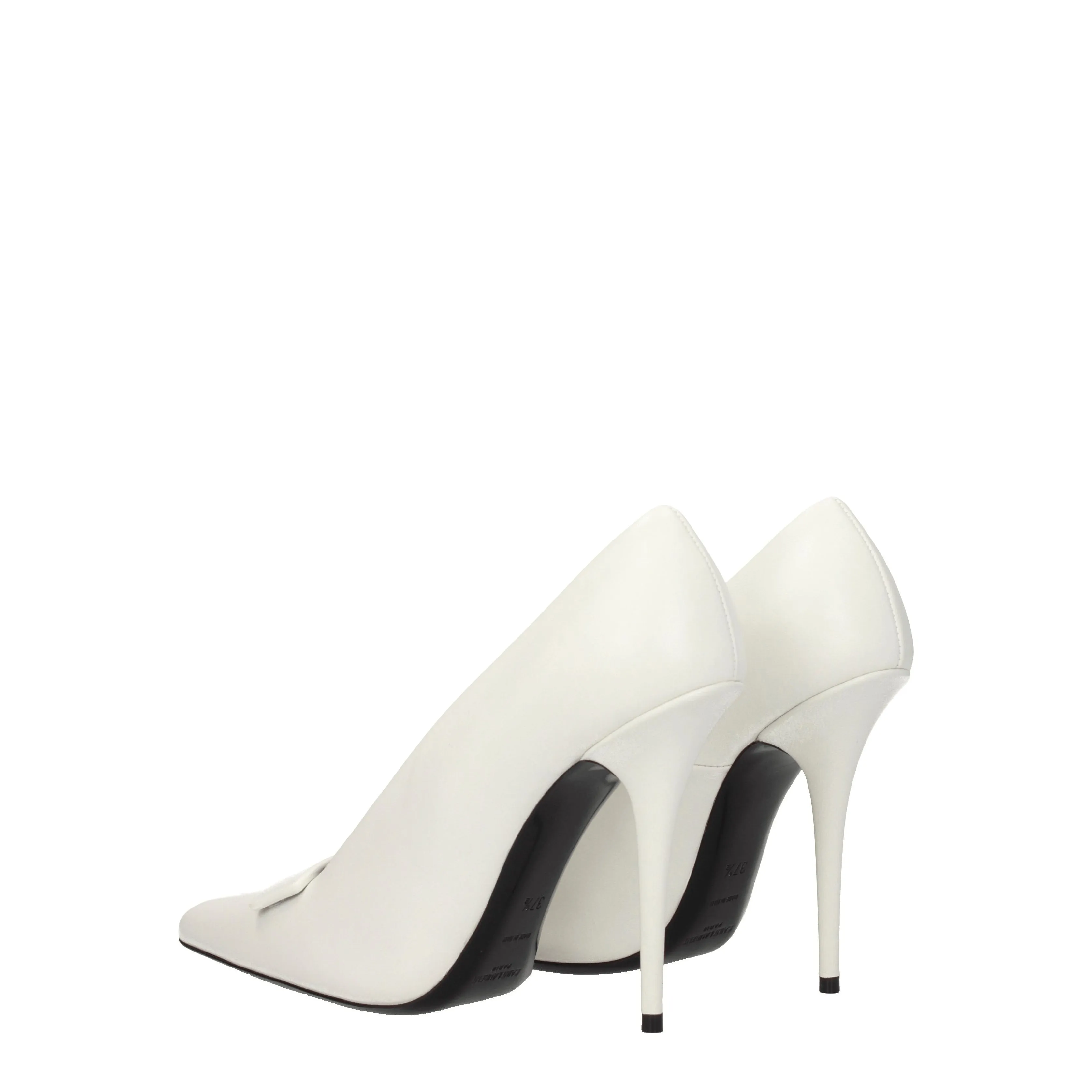 Saint Laurent Décolleté Kayla Donna Pelle Bianco