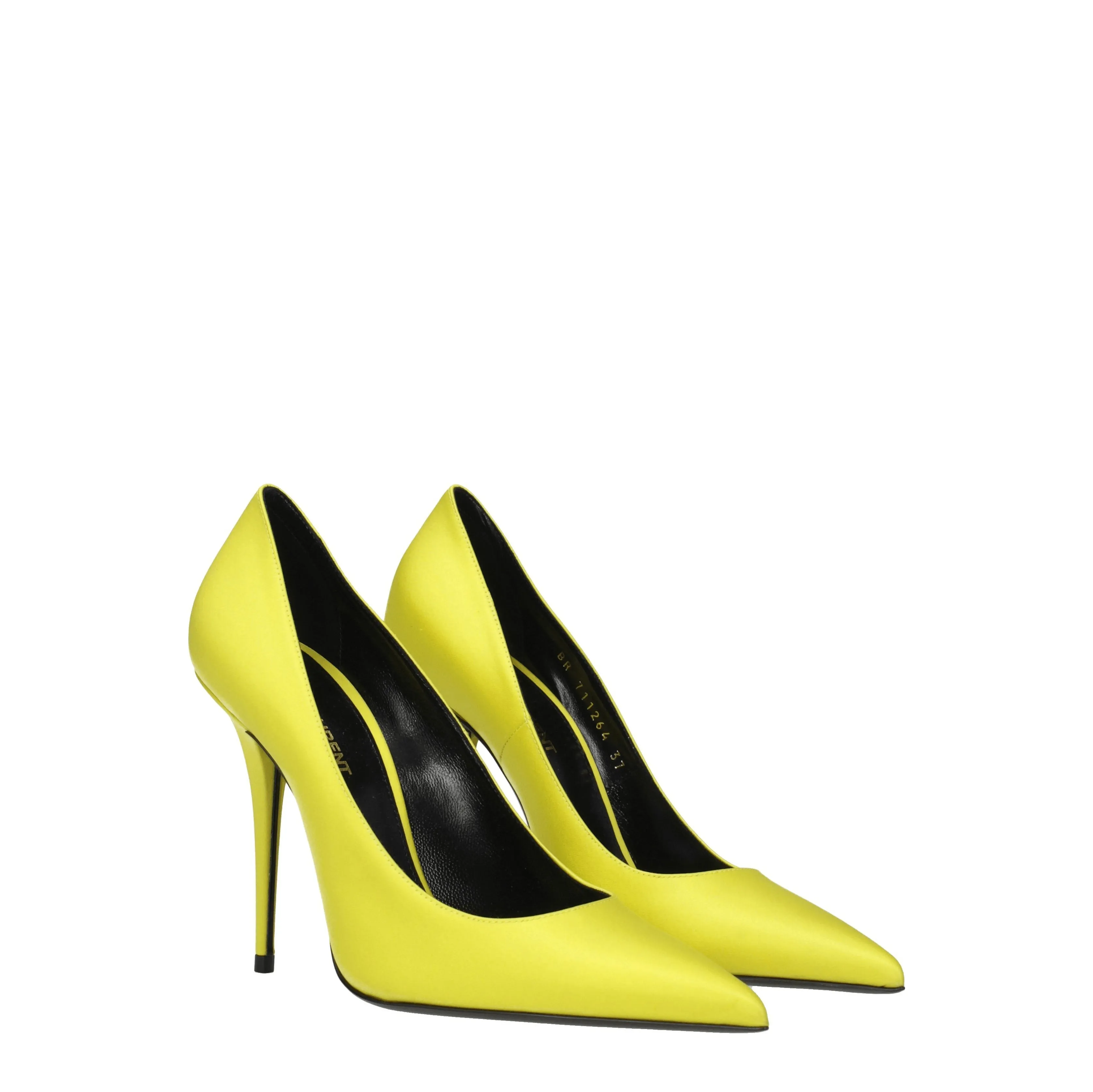 Saint Laurent Décolleté Marylin Donna Raso Giallo