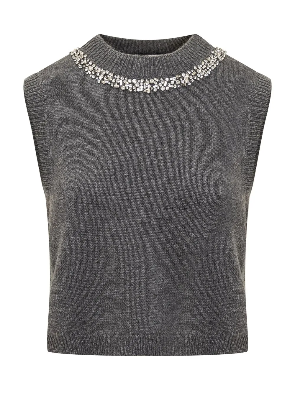 SEMICOUTURE Gilet con Strass  