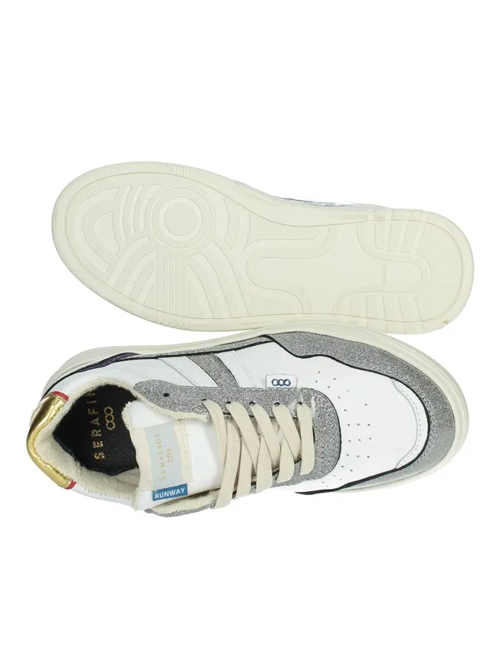 SERAFINI  SNEAKERS BASSA AI23DFIR04 BIANCO/ARGENTO