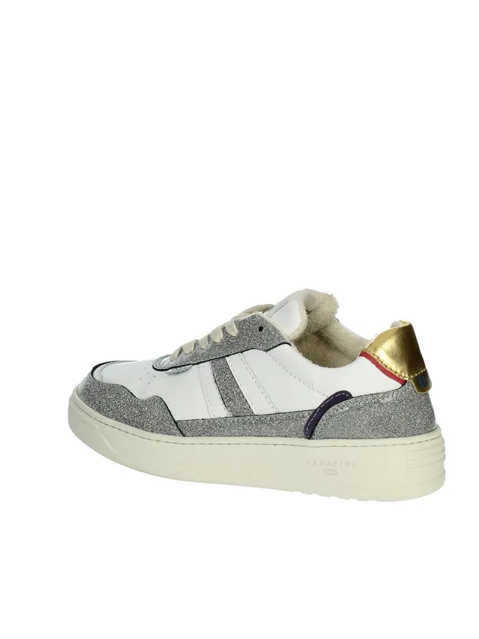 SERAFINI  SNEAKERS BASSA AI23DFIR04 BIANCO/ARGENTO