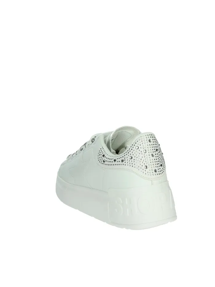 SHOP ART  SNEAKERS BASSA SASS240704 BIANCO/ARGENTO