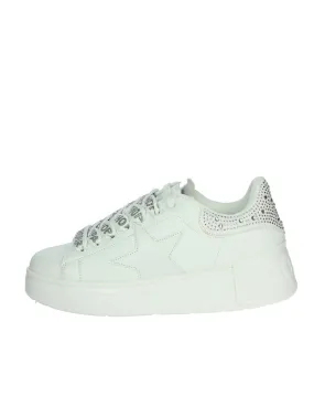 SHOP ART  SNEAKERS BASSA SASS240704 BIANCO/ARGENTO