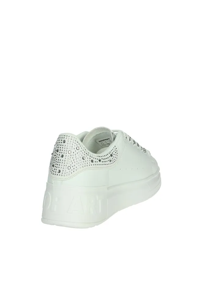 SHOP ART  SNEAKERS BASSA SASS240704 BIANCO/ARGENTO