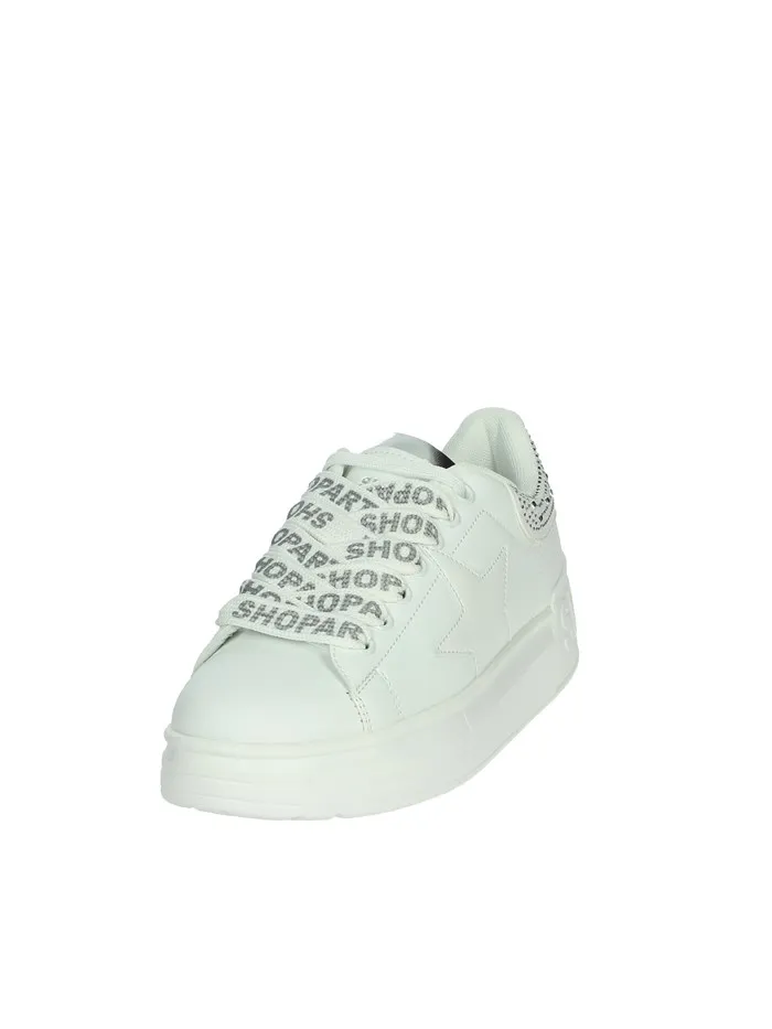 SHOP ART  SNEAKERS BASSA SASS240704 BIANCO/ARGENTO