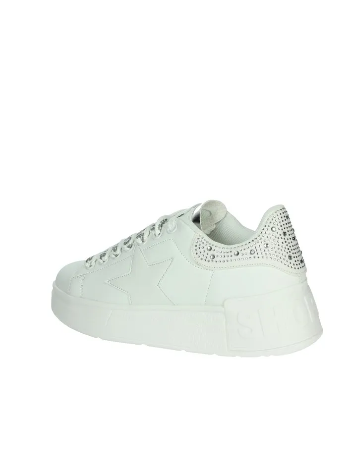 SHOP ART  SNEAKERS BASSA SASS240704 BIANCO/ARGENTO