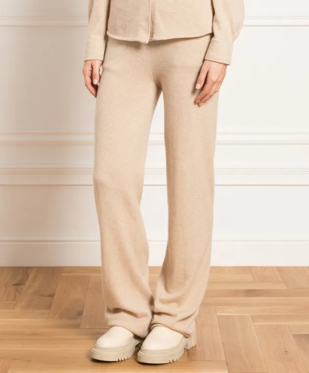 Simonetta Ravizza Pantaloni Marti in cashmere beige MARTICASHMERE