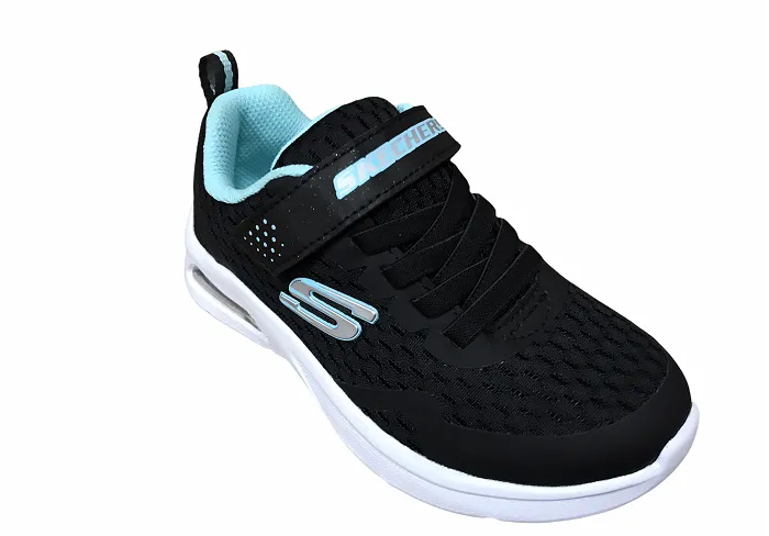 Skechers sneakers da bambina e ragazza Microspec Max 302377L/BLK nero