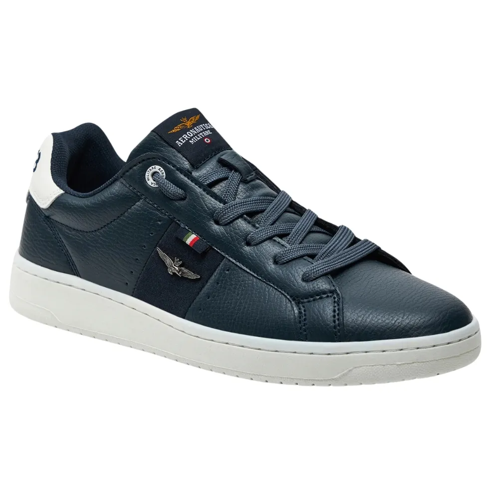 Sneakers Aeronautica Militare in ecopelle con aquila