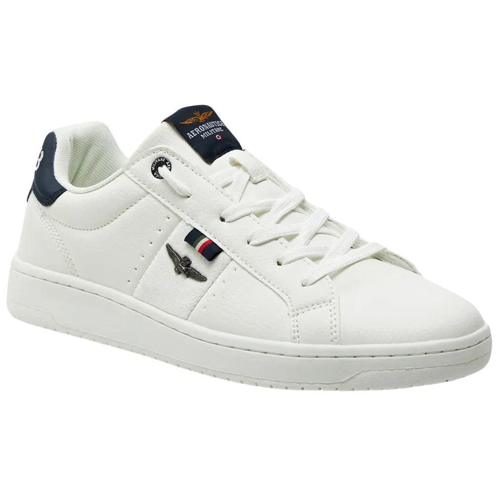 Sneakers Aeronautica Militare in ecopelle con aquila