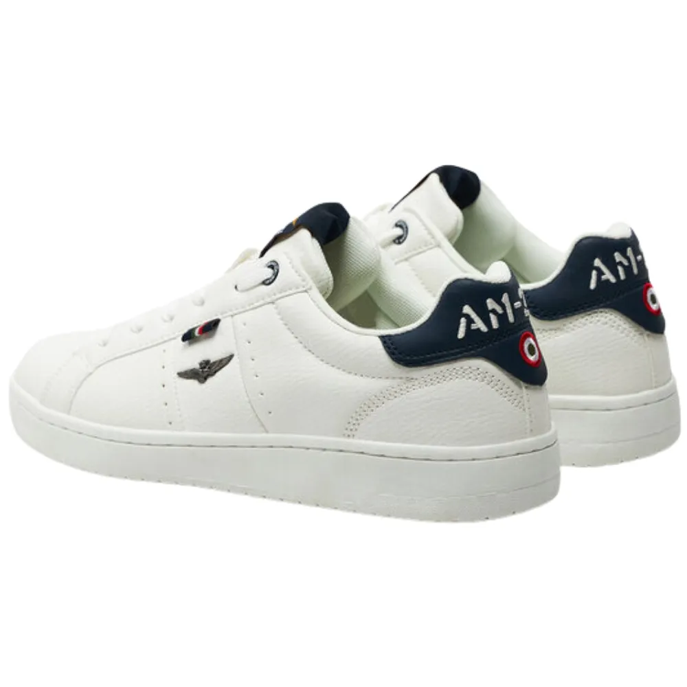 Sneakers Aeronautica Militare in ecopelle con aquila