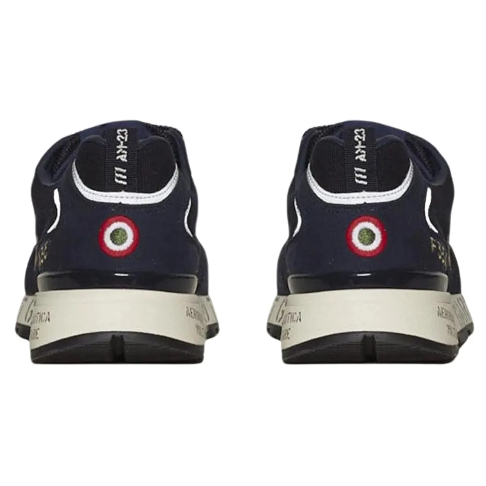 Sneakers Aeronautica Militare logo con suola stampata