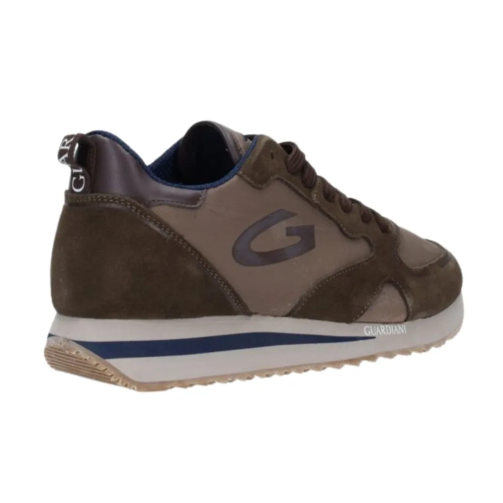 Sneakers Alberto Guardiani low suede mud