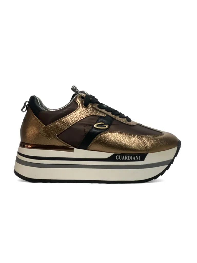 Sneakers donna “Alberto Guardiani” AGW010007 Collezione Autunno/Inverno 2024/2025 – Bronzo Multi