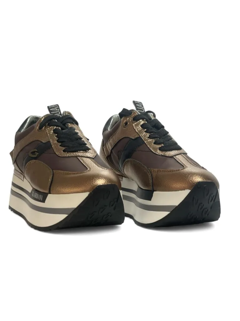 Sneakers donna “Alberto Guardiani” AGW010007 Collezione Autunno/Inverno 2024/2025 – Bronzo Multi