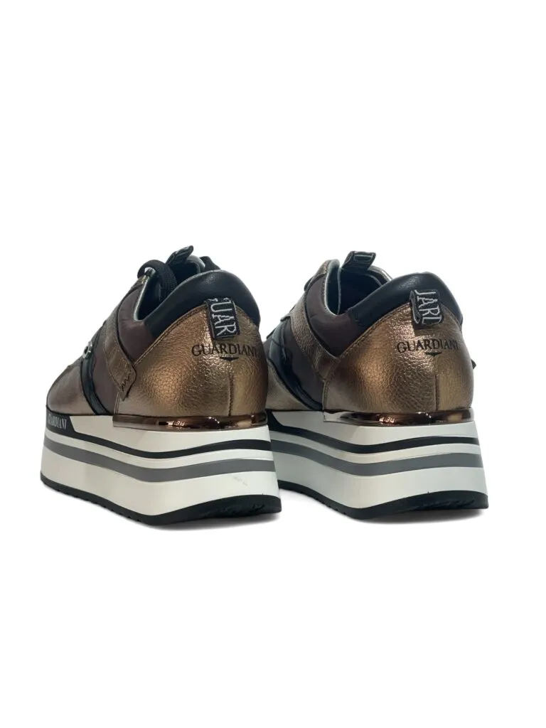 Sneakers donna “Alberto Guardiani” AGW010007 Collezione Autunno/Inverno 2024/2025 – Bronzo Multi