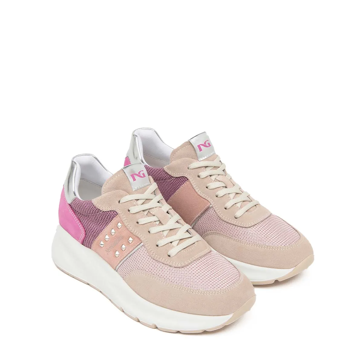   Sneakers Donna in camoscio NEROGIARDINI E409852D