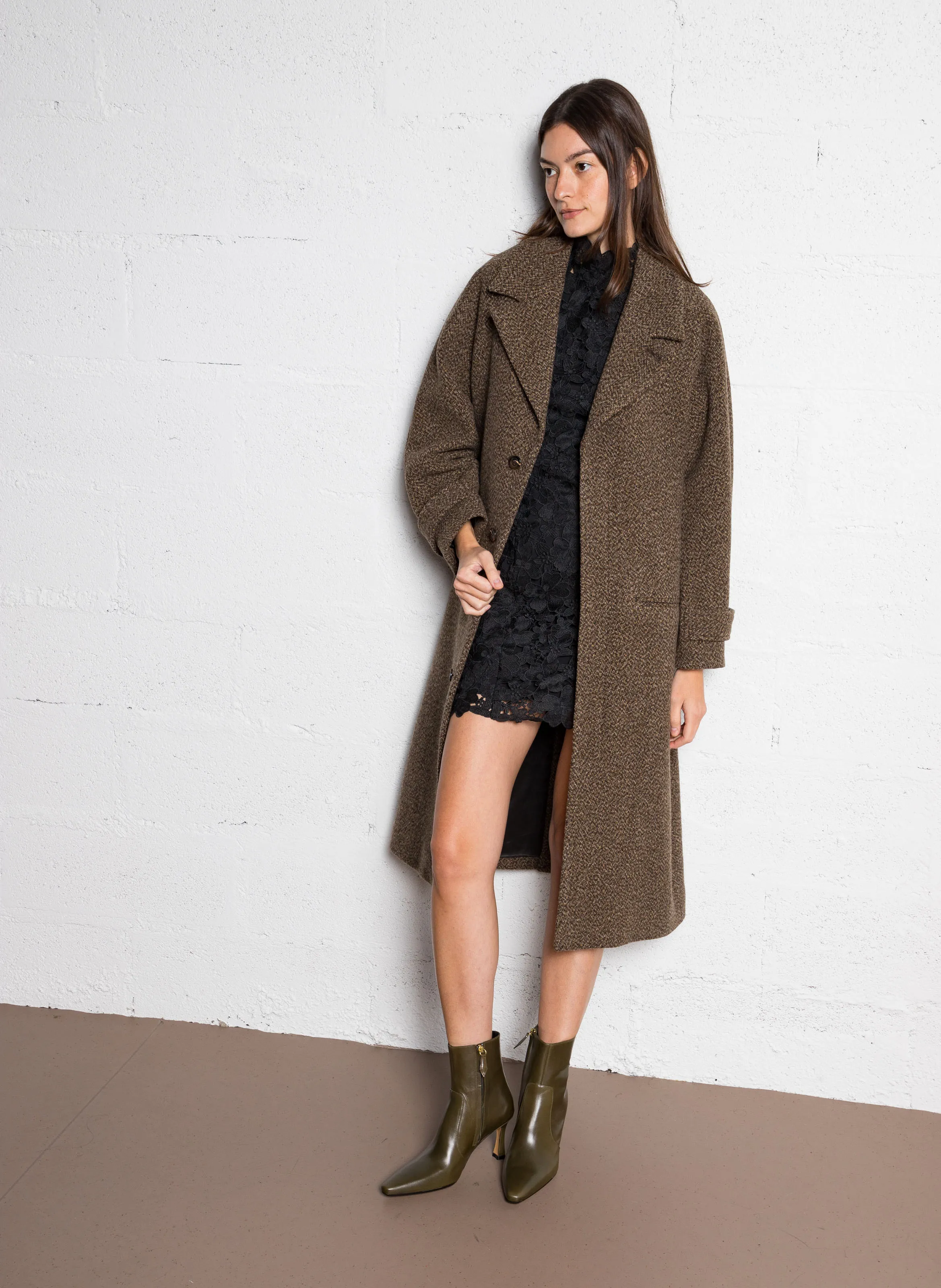  SOEUR   BRIGHTON - Cappotto collo classico in lana | Marrone