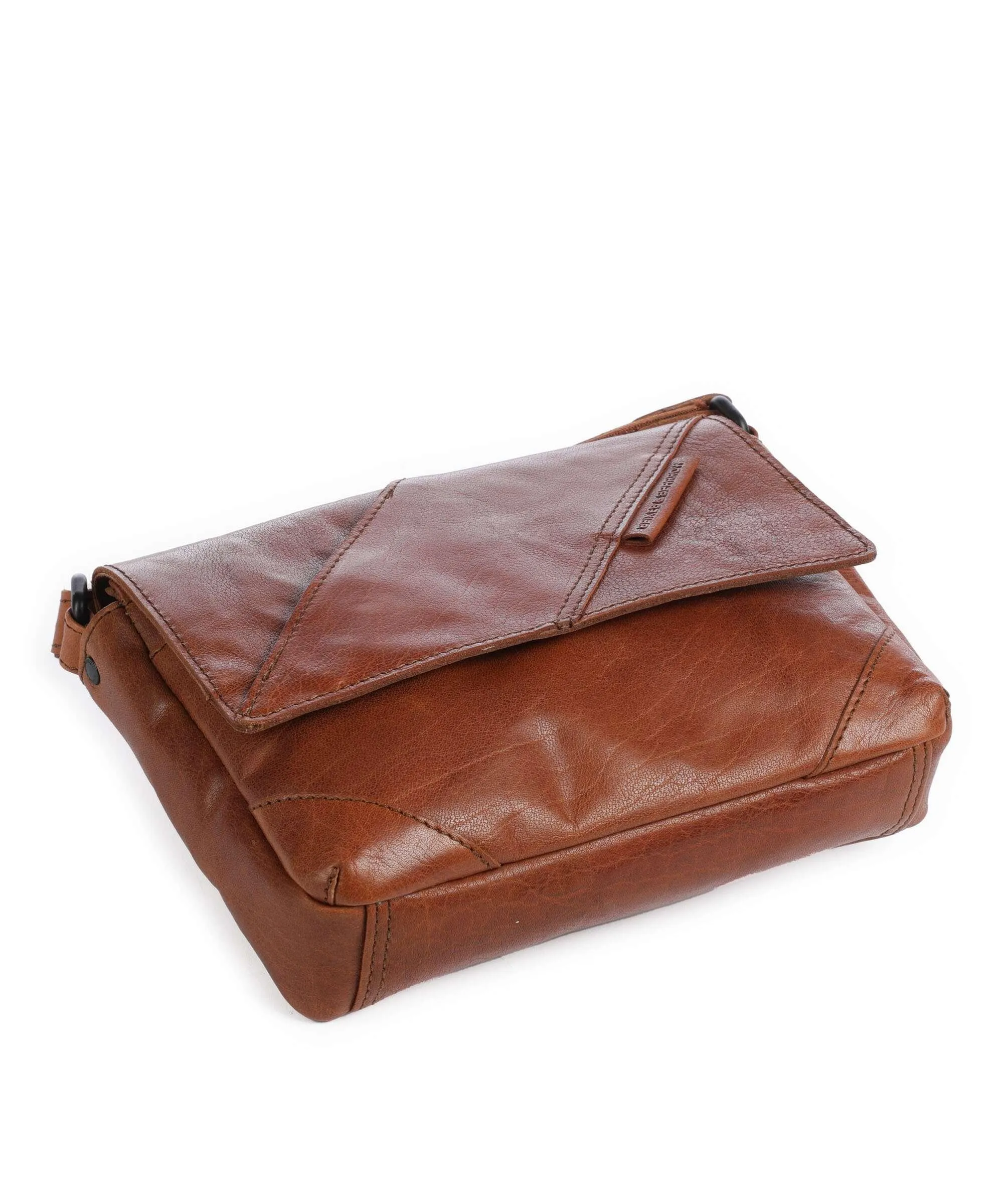  Spikes & Sparrow Bronco Borsa a tracolla pelle a grana fine cognac  