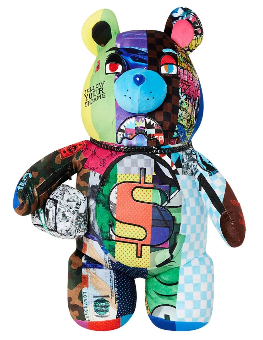 SPRAYGROUND ZAINO UNISEX WONDERFUL MIND BEAR