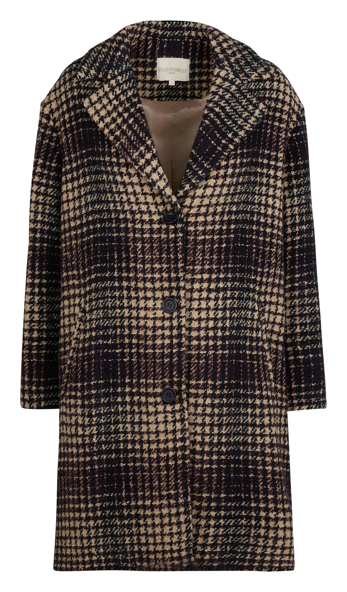  STELLA FOREST   MILENA - Cappotto lungo in tweed di lana mista | Rosso