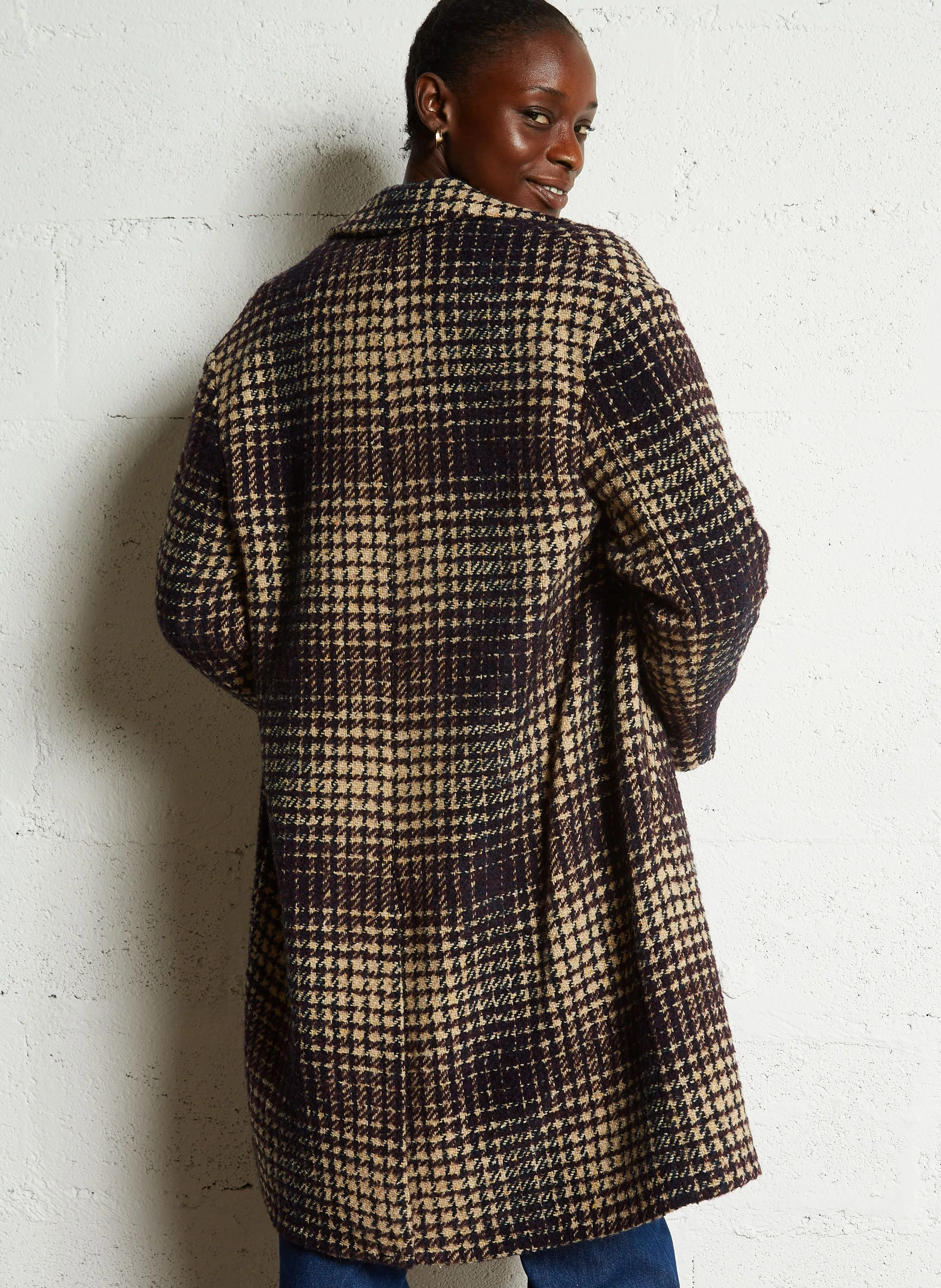  STELLA FOREST   MILENA - Cappotto lungo in tweed di lana mista | Rosso