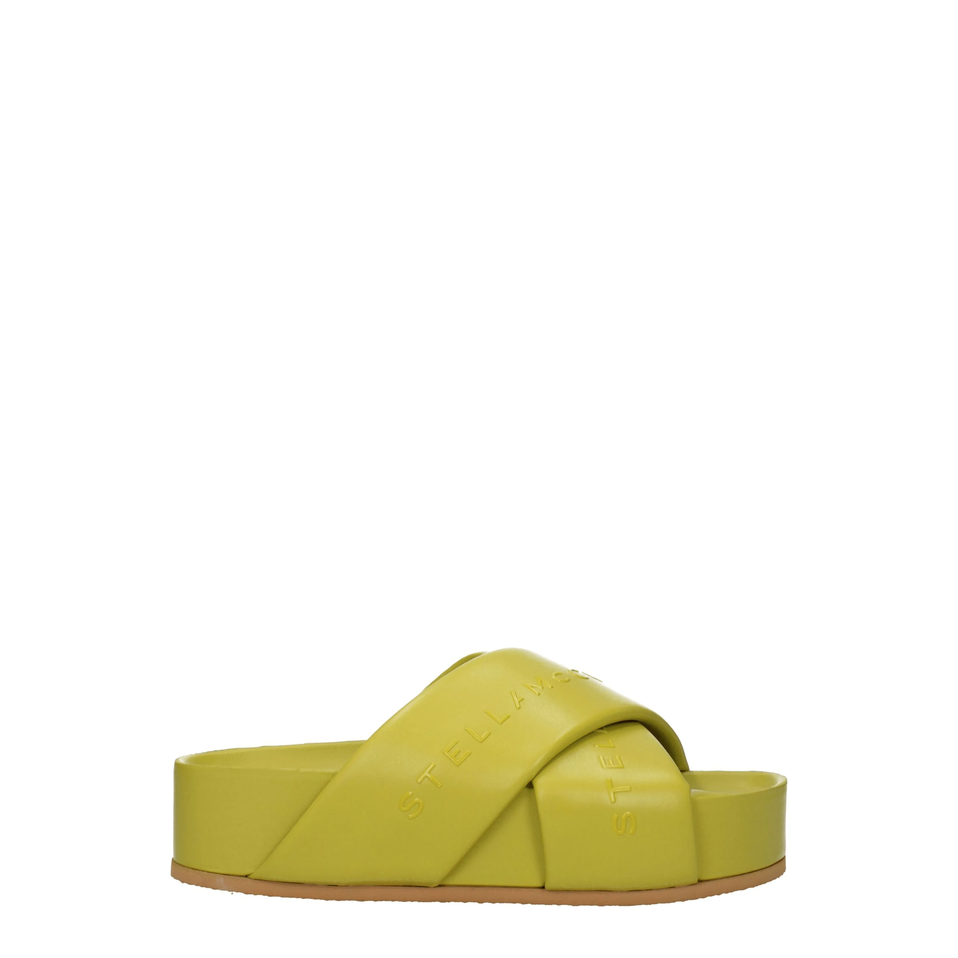 Stella McCartney Ciabatte e Zoccoli Donna Eco Pelle Verde/Lime