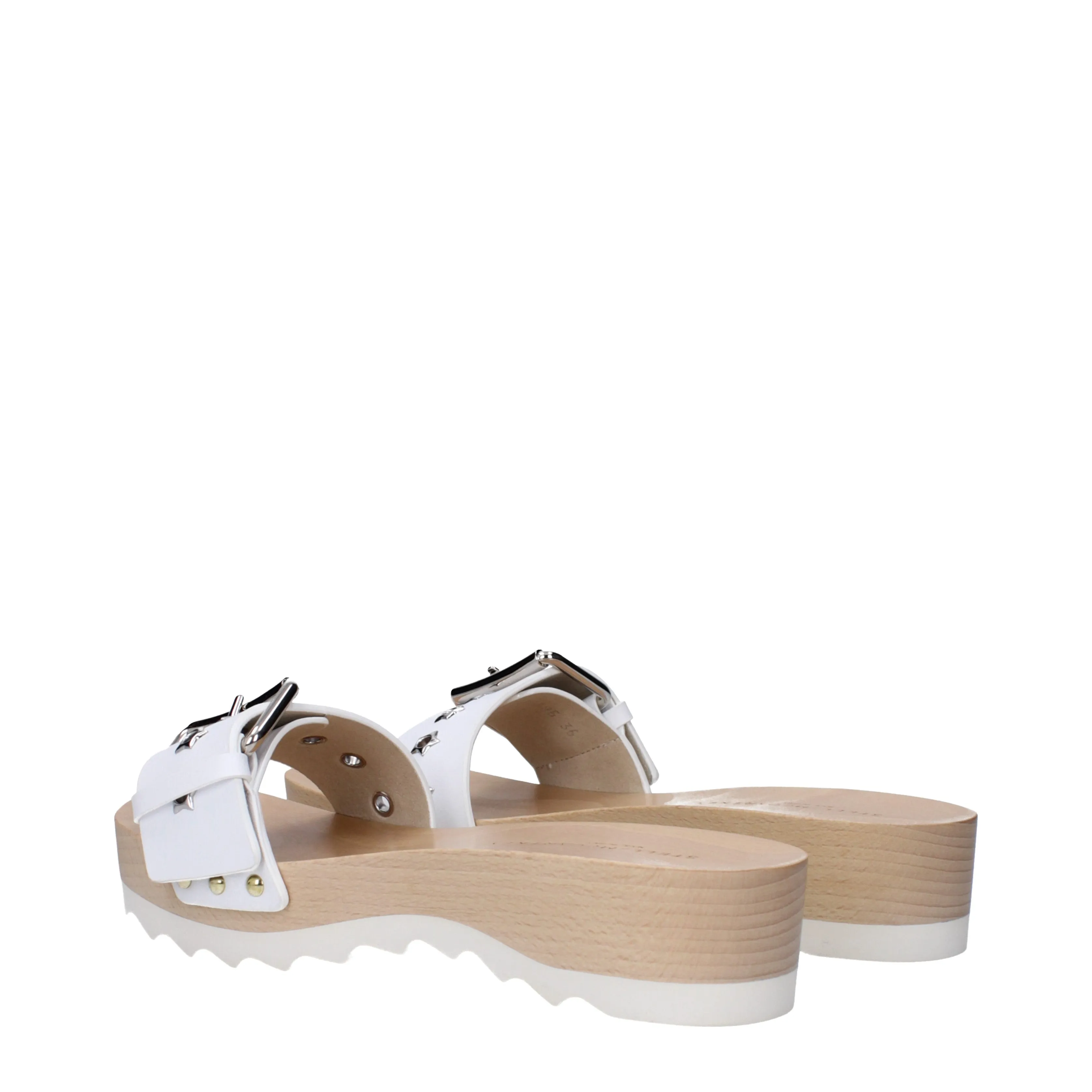 Stella McCartney Ciabatte e Zoccoli Elyse Donna Eco Pelle Bianco