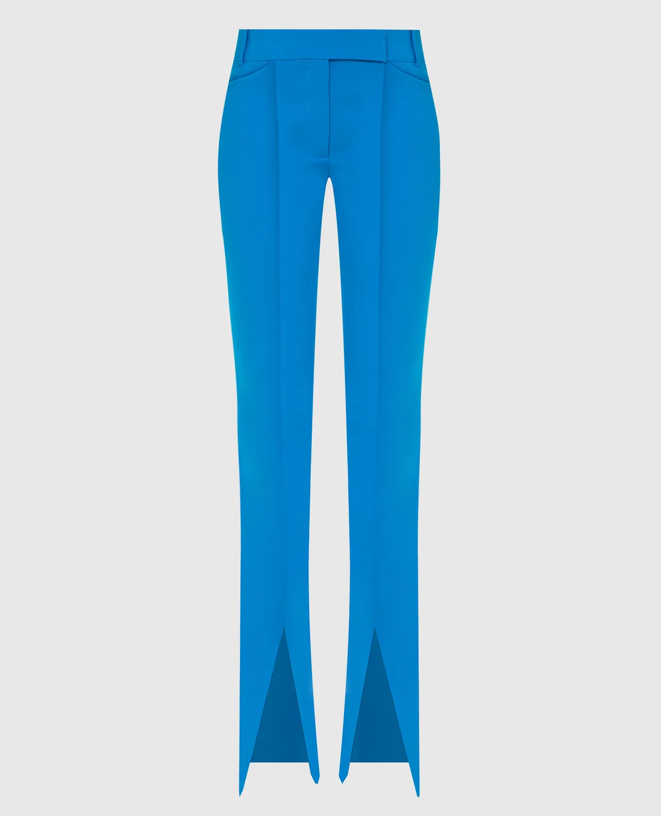 The Attico Pantaloni con spacco blu Freja 221WCP39E043