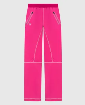 Tom Ford Pantaloni rosa con logo PAW515FAX1027