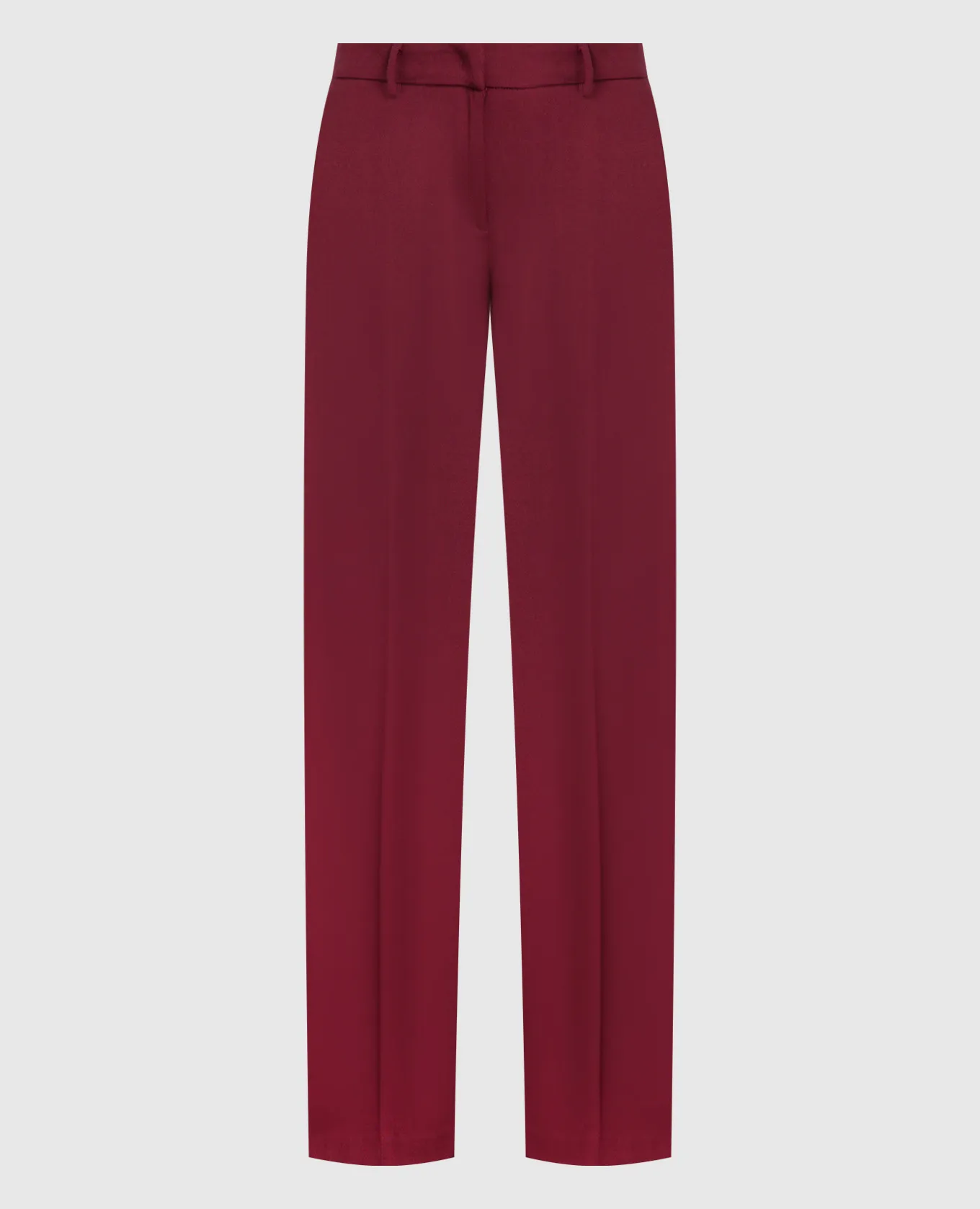 Twinset Pantaloni bordeaux con logo 222TP2070