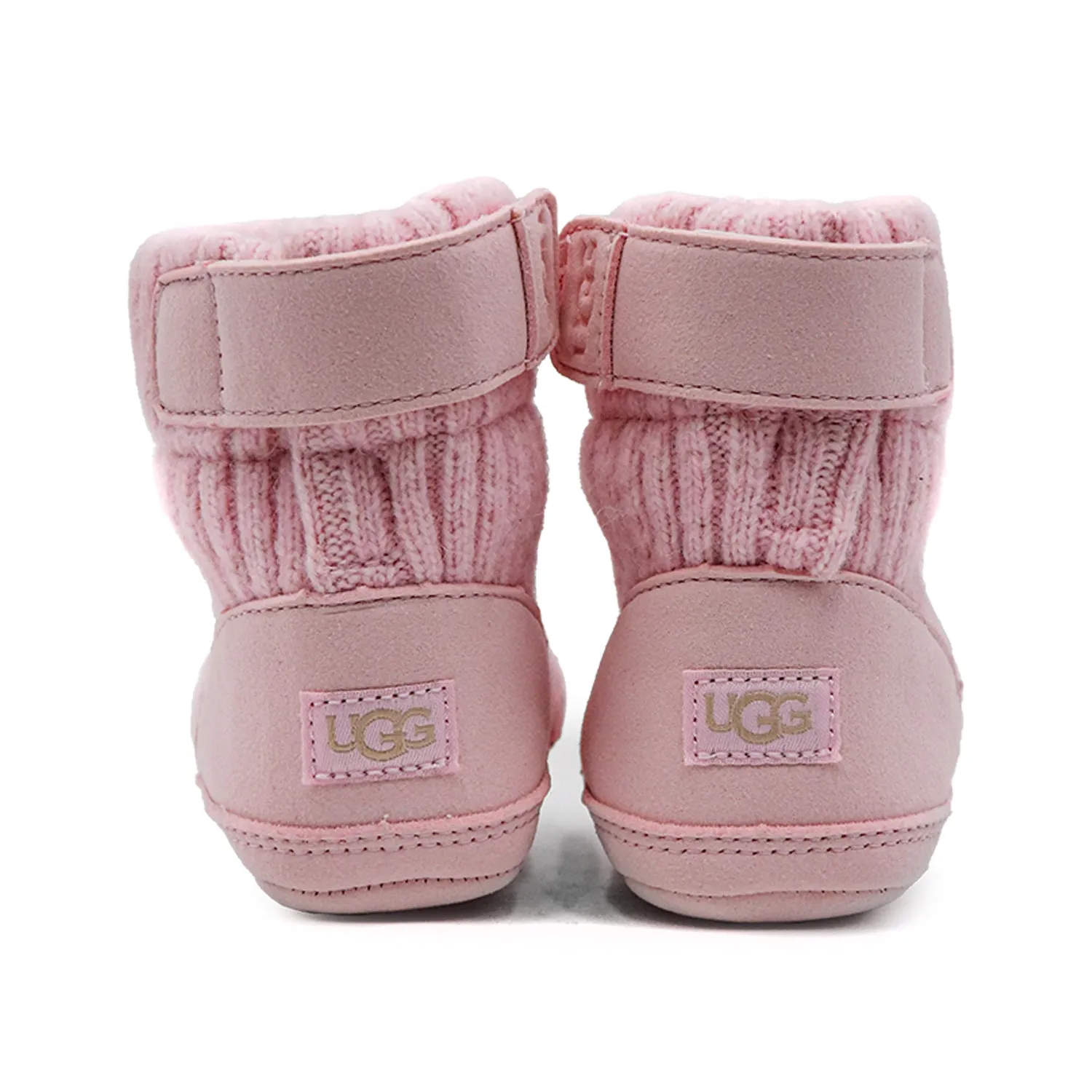 Ugg Bambino Skylar Rosa Stile Calzino Con Logo Laterale Inciso