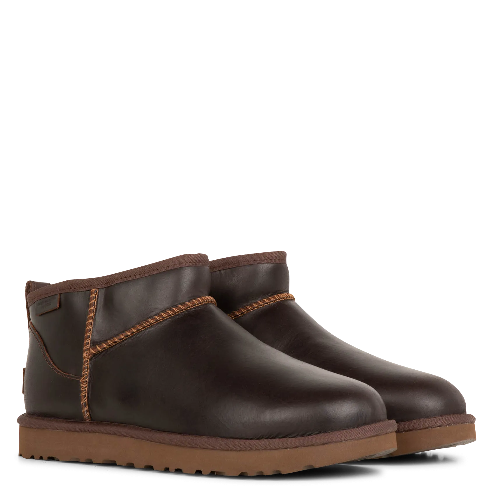  UGG   CLASSIC ULTRA MINI LTHR REGEN - CLASSIC ULTRA MINI LTHR REGEN - Stivaletti in pelle foderati | Marrone