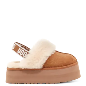  UGG   FUNKETTE - Mocassini con zeppa in pelle | Marrone